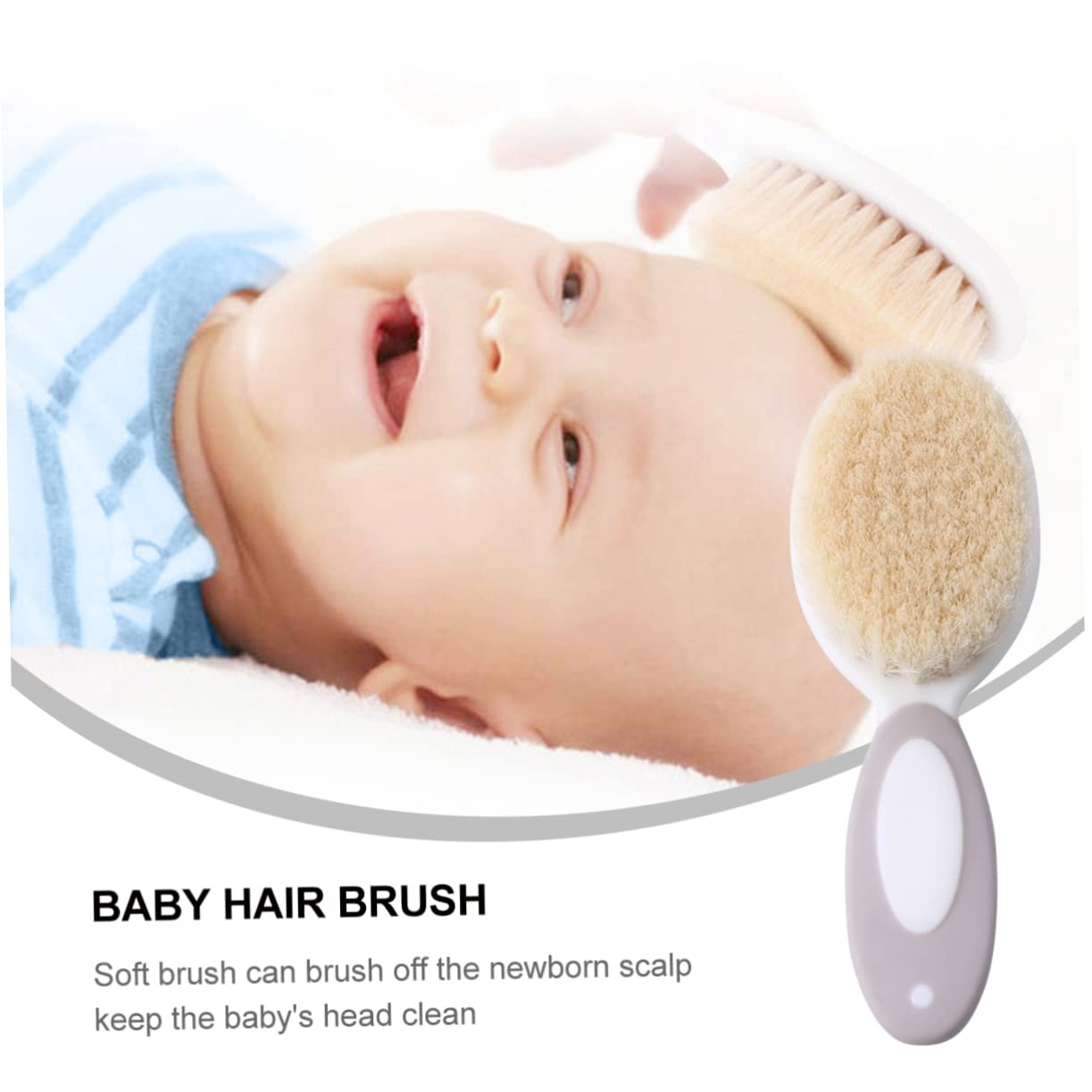 UPKOCH 3 Set Di Spazzole Per Per Bambini Spazzola Per Shampoo Per Neonati Spazzola Per La Pulizia Dei Pettine Circolare Morbido Per Spazzola Per Bambini 2 Pezzi * 3