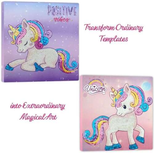 Image of TOYKRAFTT Unicorn Gifts for Girls Sand Art Kit for Kids - Art & Craft Kits for Kids, Toys for Girls 7-14 Years, 5 6 7 Year Old Girl Birthday Gift, Magic Sequin Craft Items