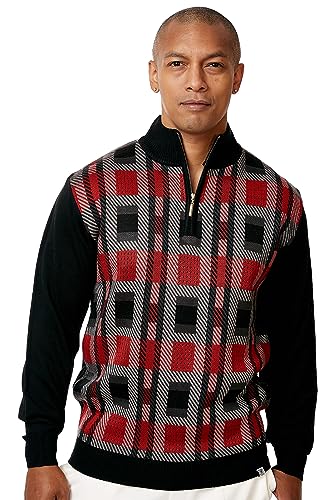 STACY ADAMS Men’s Sweater Retro Traditional Impression Design - Main Image