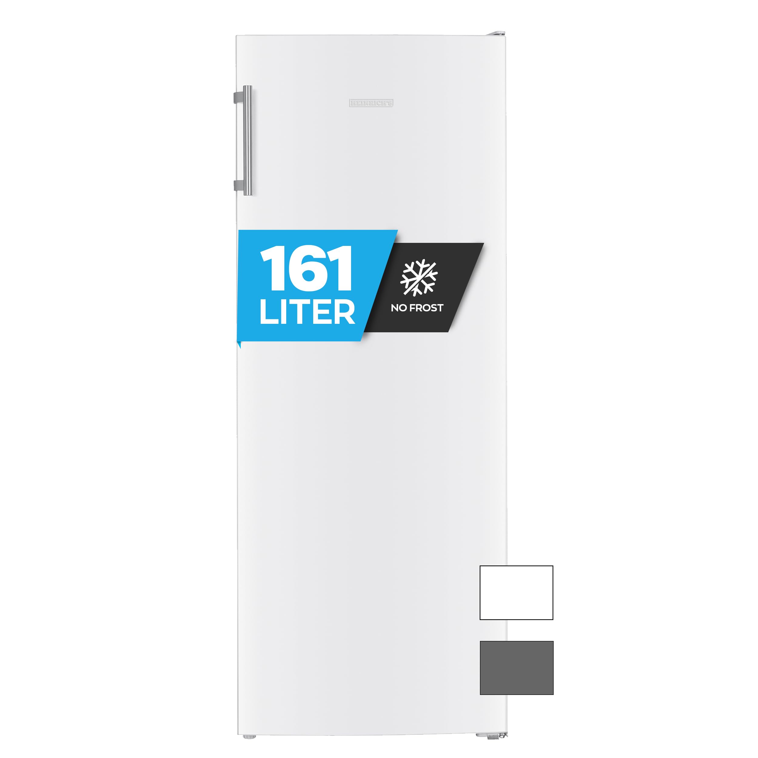 Heinrich´s Gefrierschrank 161L No-Frost LED-Display wechselbarer Türanschlag -14°C~-22°C weiß