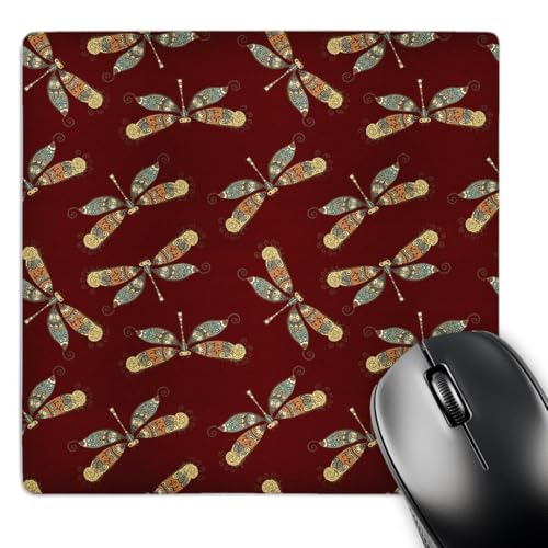 Tapis de souris libellules bordeaux 20,3 cm 3dRose mp_300054_1 tapis informatique