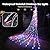 WBao Outdoor Christmas Decorations with 12" Star Topper, 344 LED 11.9ft Waterfall Christmas Lights with Remote Control, 8 Modes, 3 Timers, UL Listed, Waterproof for Tree Roof Porch Decor, Multicolor