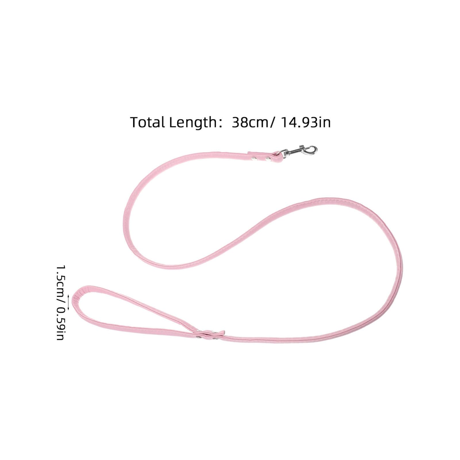 Toddmomy Elegant Black Pet Dog Cat Leash 130cm Pu Leash Comfortable Sturdy for Pets