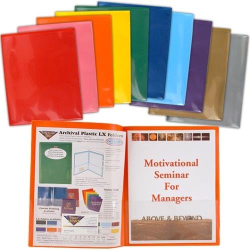 StoreSMART® - Plastic Archival Folders - Rainbow Colors - SIX 10-Packs - 60 Folders - 6 Each of Ten Bright Colors - Made in U.S.A - (R900AST10-6)