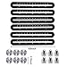 Multi Angle Measuring Ruler,Premium Aluminum Alloy Easy Angle Ruler Metal Angleizer Template Tool with Perforated Mold for Builders, Craftsmen, Carpenters,Handymen