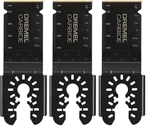 Dremel Multi-Max - Herramienta oscilante de 1-1/2 pulgadas, cuchillas de corte universales de carburo para madera, metal y cemento