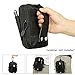Zeato Tactical Molle Pouch EDC Utility Gadget Belt Waist Bag Pocket Organizer with Cell Phone Holster Holder for iPhone Xs Max/XR/Xs/X 8/8 Plus Samsung Galaxy S10 S9 S8 Pixel LG HTC and More (Black)