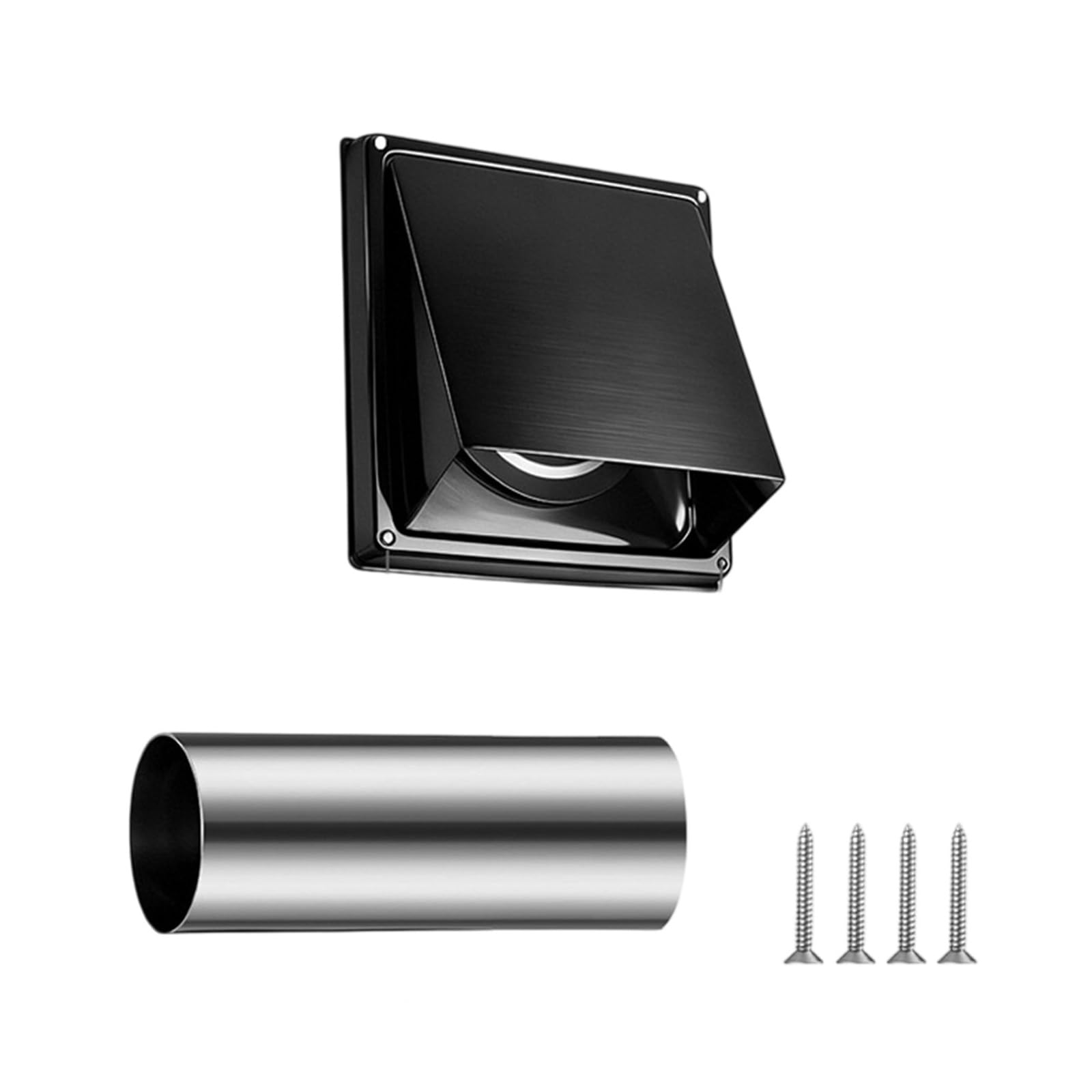 FROMCEO 4 Inch Dryer Vent Extension Hood Crafted From Premium Stainless Steel for Weather Conditions Dryer Wall Vent Set