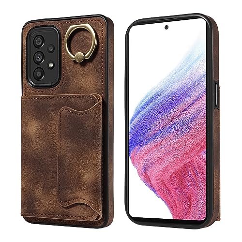 Coque Samsung A53 5G portefeuille cuir protection militaire antichoc