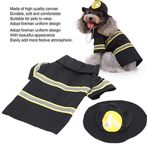 Disfraz de Bombero para Perro y Gato Talla S miniatura 4