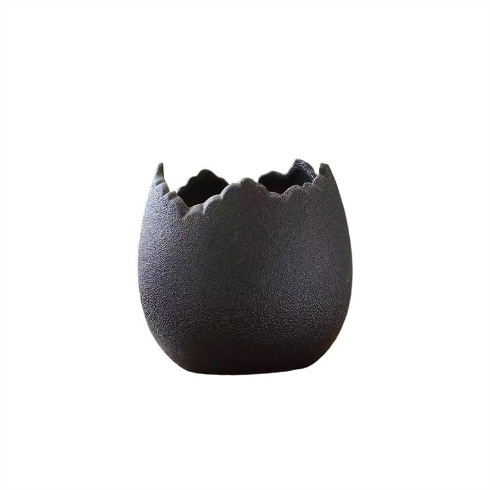 Kx9lb8d Black Flower Planters Creative Gap Succulent Orchid Hanging Planter Ceramic Rough Pottery Breathable