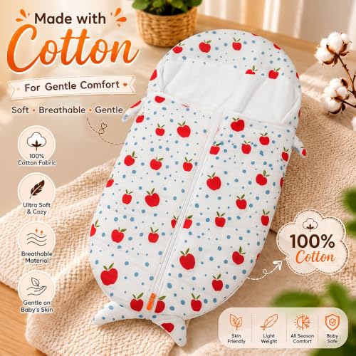 Image of StarAndDaisy Sleeping Sack for Baby| Soft Breathable Cotton Sleep Bag | Wearable Blanket with Zipper | Comfortable Sleep Sack for Boys & Girls | All-Season Baby Sleepwear.