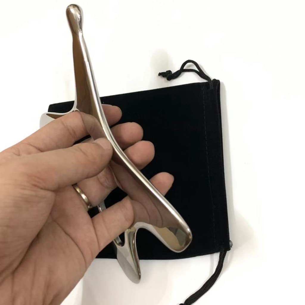 Herramienta de Masaje GUA SHA Herramientas de Acero Inoxidable Herramientas de IASTM de Acero Inoxidable para Terapia de Tejidos Blandos y Reducir el Dolor Muscular