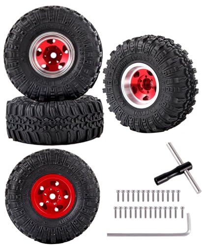 Roues RC Hops Up aluminium 1.0 anti-déjantage pour TRX4M 1/18