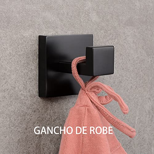 Conjunto de suporte de toalha de acessórios de hardware de banheiro, inclui barra de suporte de toal