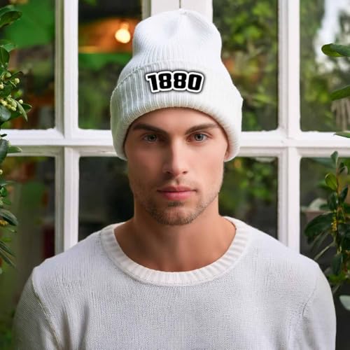 Bonnet à revers 1880 White en maille premium pour un style d'exception - 3