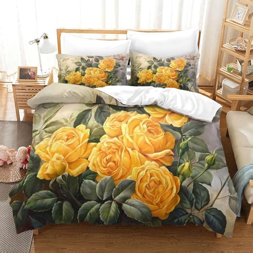 Housse de couette 3D hypoallergénique microfibre douce en 200x200 - 3