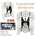 Cozyel Air-Operated Diaphragm Pump Double Diaphragm Pump 1 inch Inlet & Outlet, Air Diaphragm Pump Dual Diaphragm Air Pump Polypropylene 72GPM Max 120PSI for Chemical Industrial Use