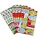faburo 120pcs Etichette Decorative Adesivi Natalizi, Stickers Natalizi Etichette Chiudipacco Adesivi Natale Etichette Adesive Regalo di Tag