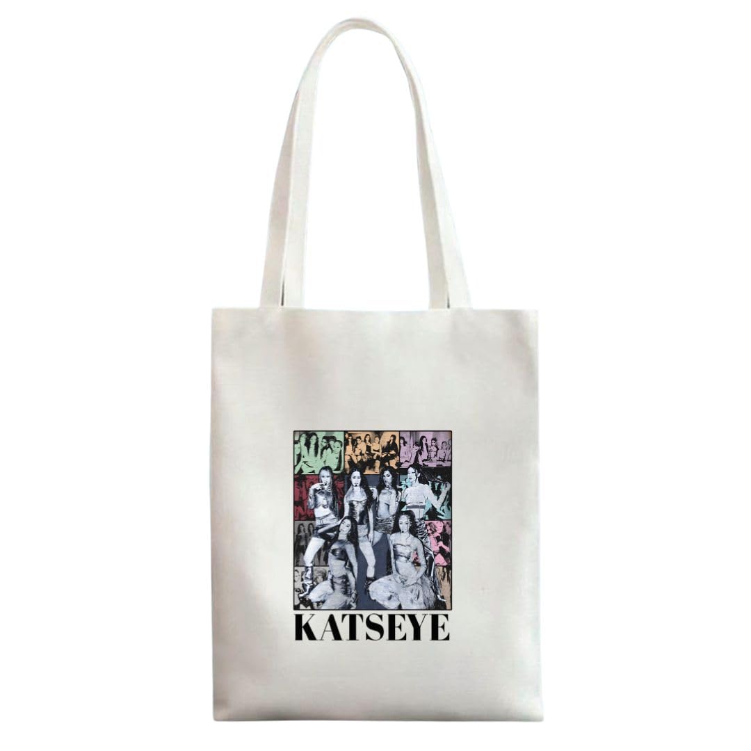Katseye Girl Squad Graphic Tote Bag for Kids & Teens | Re-usable Canvas Shopping & Party Return Gift Bag | Cute Kpop inspired Style Carry Bag for School, Gifts & Events-image-31