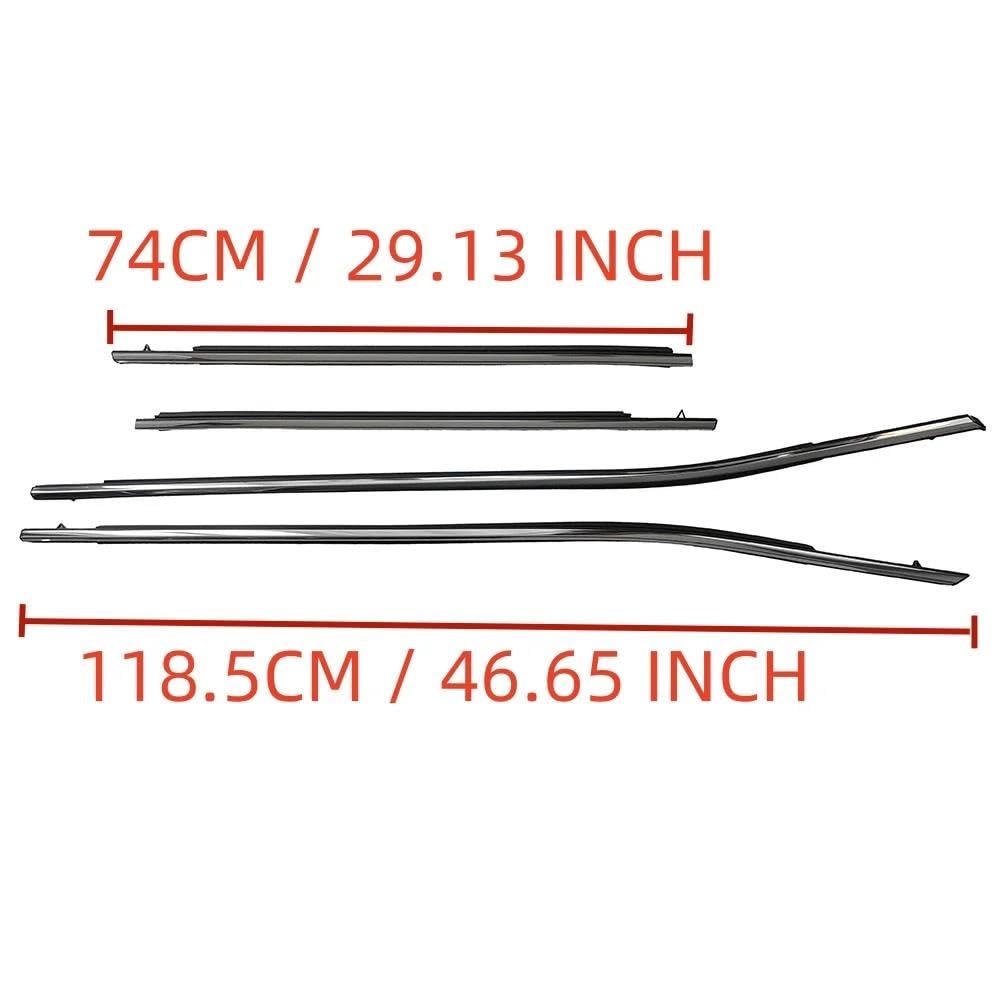 Striscia Tenuta Portiera Guarnizione Cromata Finestrini In Vetro Auto Per Toyota Per Camry 2018-2024 75720-06230 Guarnizioni