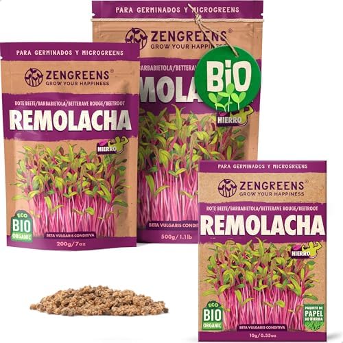 ZenGreens® - Semillas de remolacha ecológico - Elija entre 10g, 2...