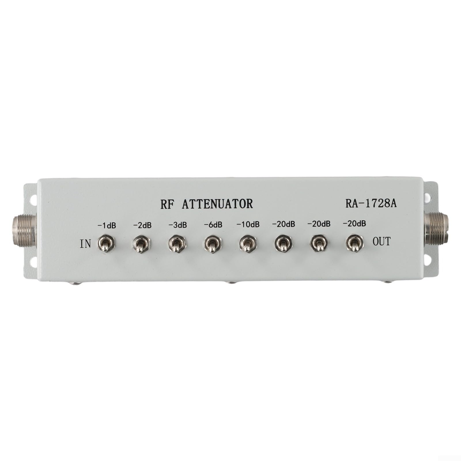Atténuateur à pas variable 82 dB 50 Ohm pour émetteur radio Ham avec 8 sections et atténuation de pas de 1 dB Convient pour le contrôle du signal RF