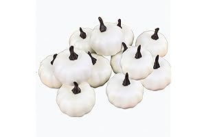 12PCS Lifelike Artificial White Pumpkins