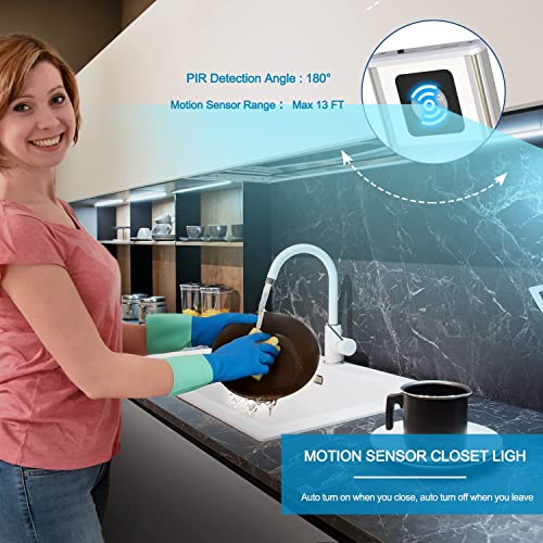 Luces de cocina con sensor de movimiento para interiores, soluciona zonas oscuras sin cables 2