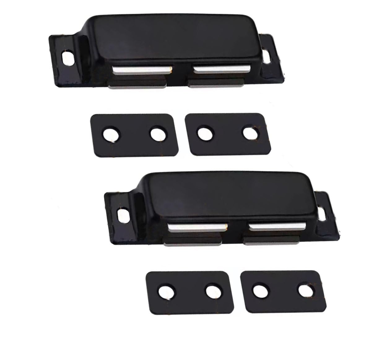Door Catch, Push Opener,Cupboard Latch,2 Pack Magnetic Catches Latches,Cabinet Magnets RV for Wardrobe Room Kitchen (Color : A, Size L)(F,L)