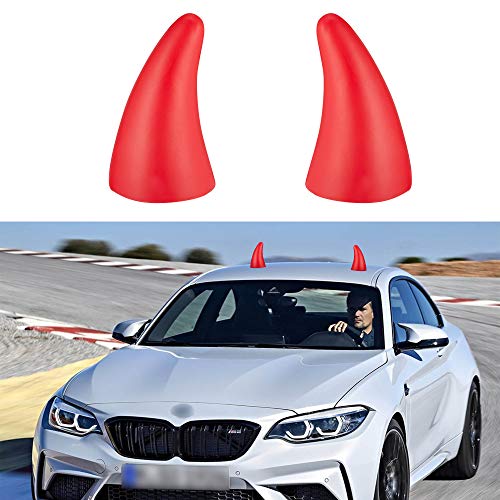 Protectores anti colisión de cuernos para parachoques de coche y decoración superior