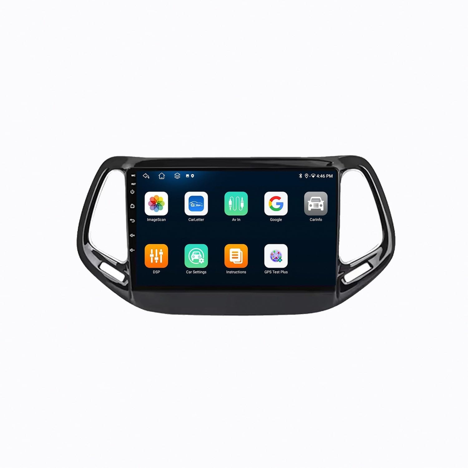 Radio Macchina Touch Screen per Jeep Compass 2 MP 2016-2019 Wireless Carplay Android Auto Stereo Auto Bluetooth Ips con Pantalla Táctil con Gps, 4 Nucleo 1G+32G