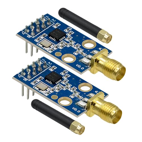 CC1101 Funkmodul mit SMA Antenne Binghe 2 Stück CC1101 433M Sender Empfänger Modul mit SMA und Antennenstab DC 1.9-3.6V SPI-Schnittstelle Kompatibel mit Arduino CC1101 Funkmodul mit SMA Antenne Binghe 2 Stück CC1101 433M Sender Empfänger Modul mit SMA und Antennenstab DC 1.9-3.6V SPI-Schnittstelle Kompatibel mit Arduino