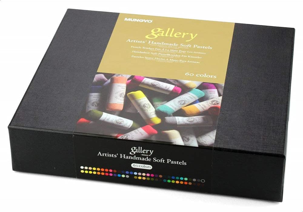 Mungyo Gallery Handmade Set of 60, Artist Quality Hand Rolled Pastels, Soft Consistency, Cardboard, Colourful, 60er Set