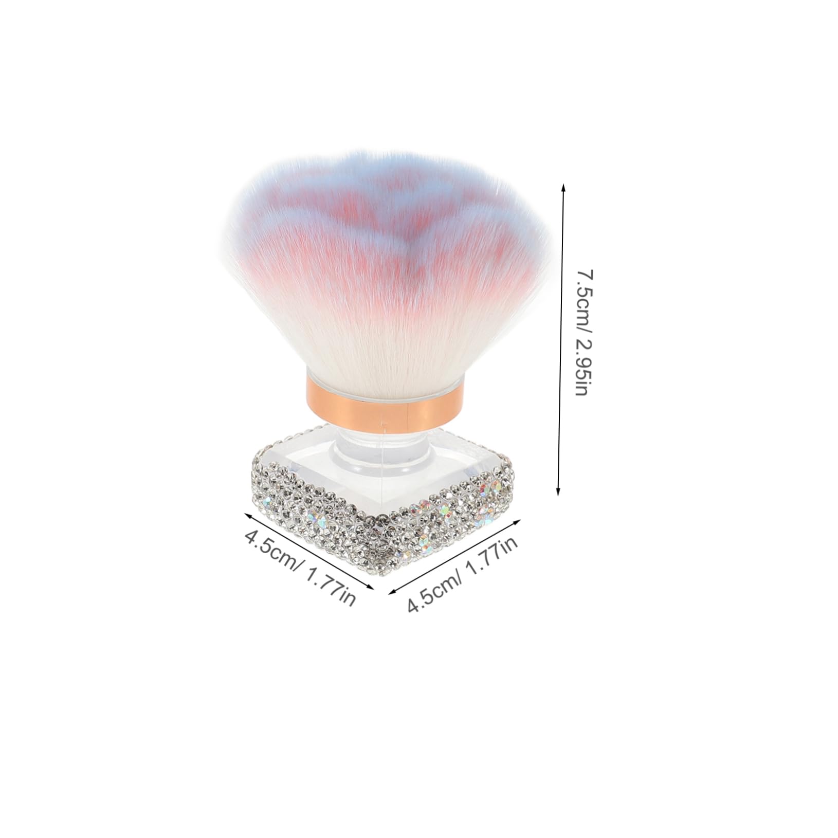 VICASKY Dip Powder Brush Plastic Artificial Fiber Makeup Brushes Powder Foundation Brush Nail Brush Cleaner