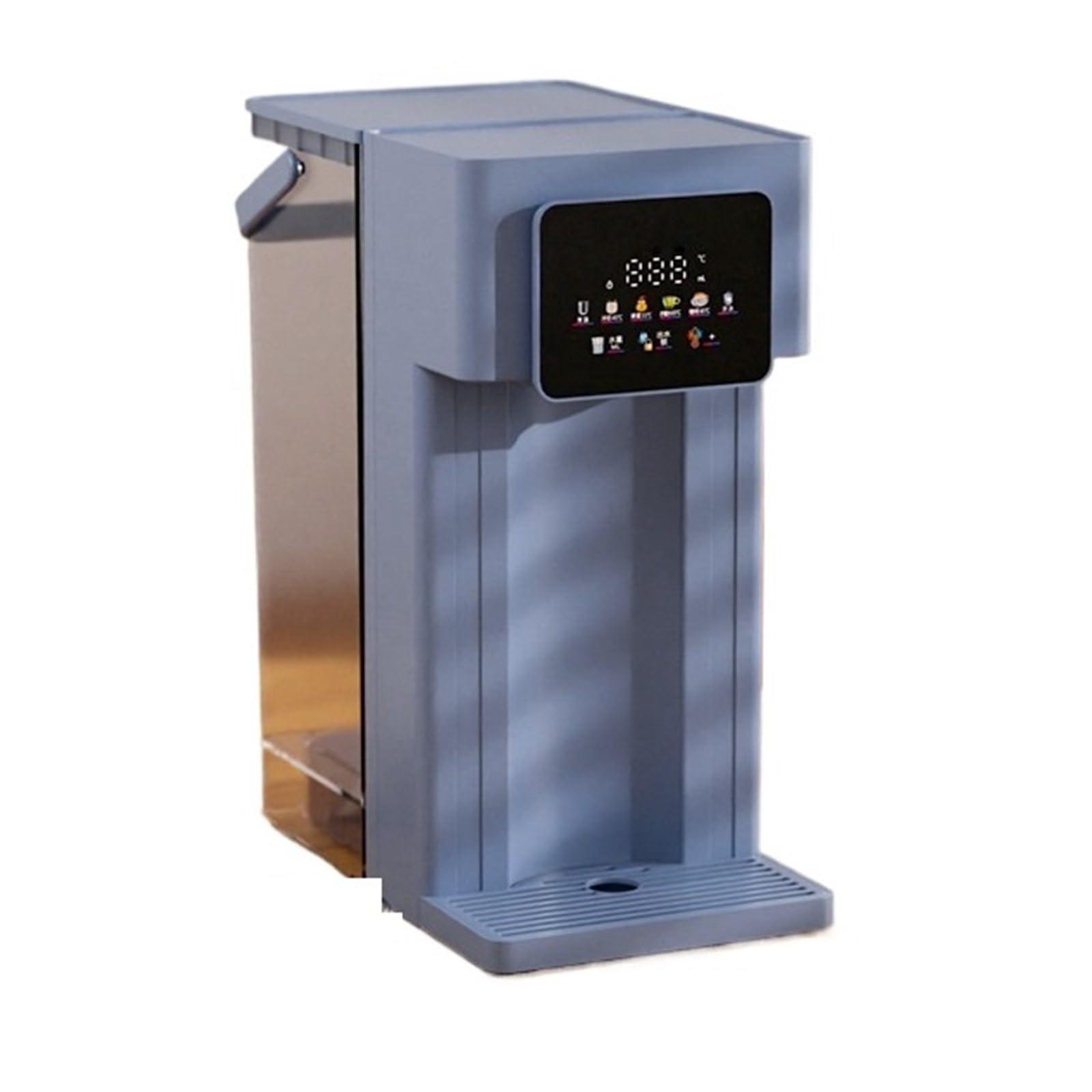 Eretyret Blue Digital Screen Instant Water Dispenser Desktop Hot Dinking Fountain Tea Maker Thermal Insulation Heating Electric Kettle Boiler Quiet Operation(Blue)