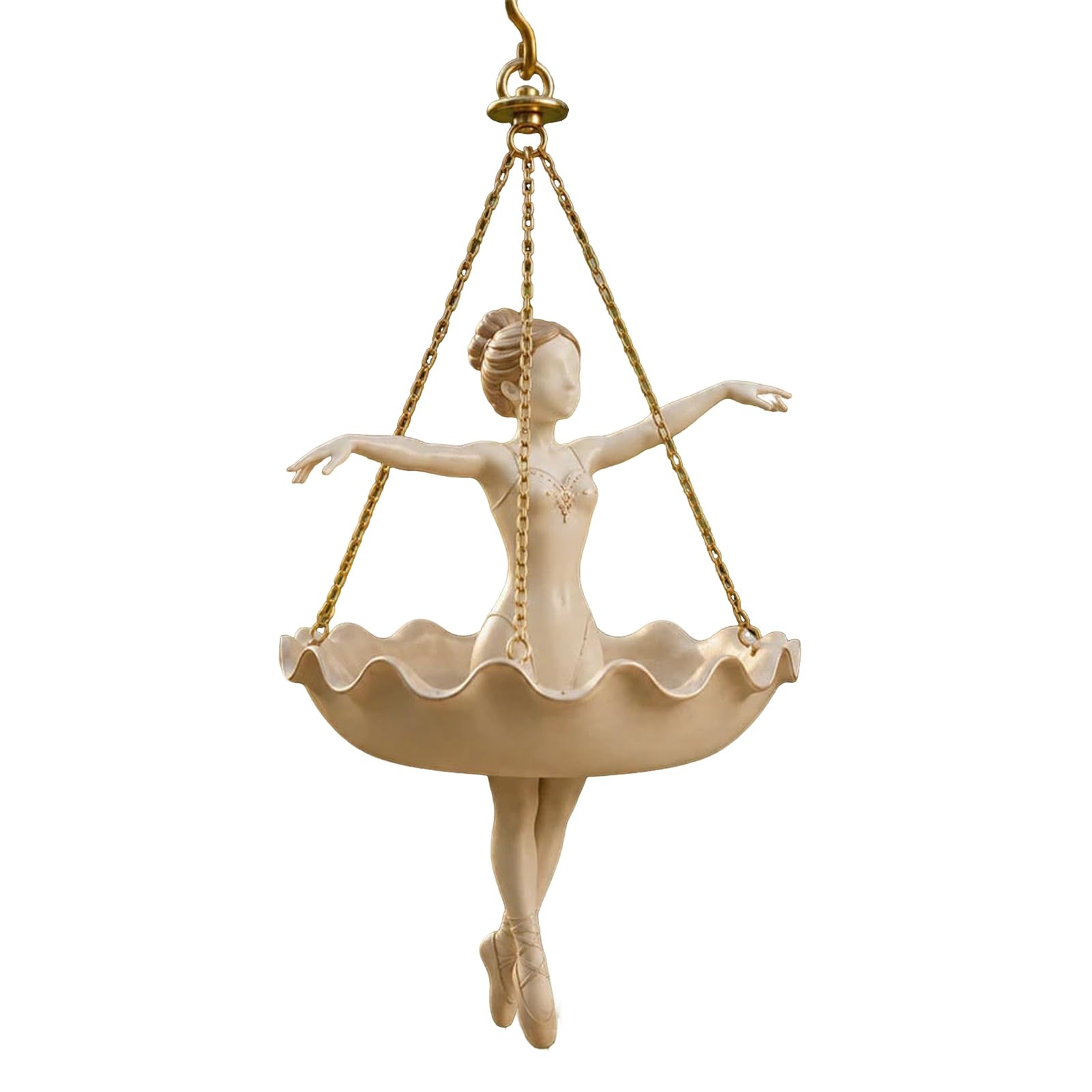 Porceosy Ballet Dancer Hanging Planter,Indoor Outdoor Garden Flower Pot, Plant Holder,Whimsical Ballerina Decor,Dancer Teacher Gift 1pc
