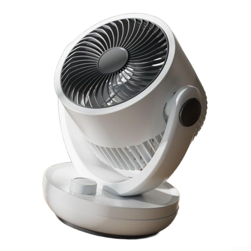 Ventilador de mesa silencioso de 12 pulgadas, 3 velocidades, bajo ruido (B)