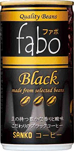 Amazon.co.jp: 缶コーヒー fabo／ファボ ブラック 190g×30本 缶