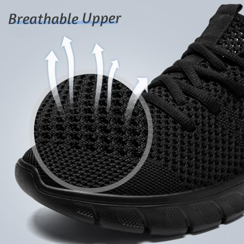 Image of Mens Lightweight Running Shoes Slip On Walking Tennis Gym Sneakers