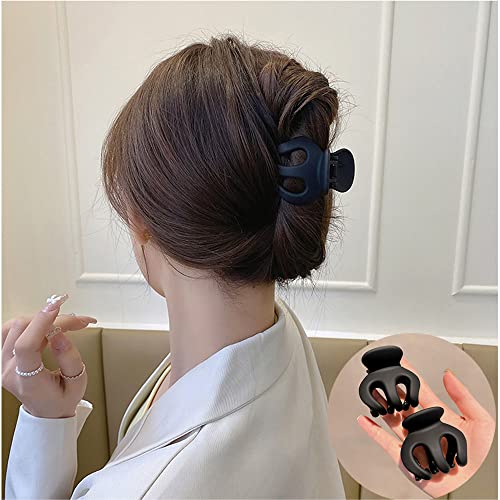 18 Pcs Hair Clips for Women - Claw Clips for Thick Hair Large, Small, Mini - Black Hair Accessories for Women and Girls - Image 4