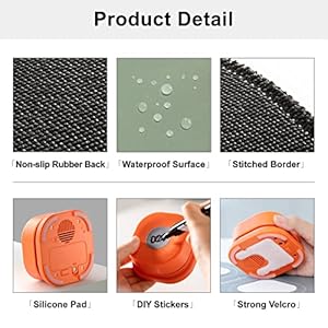   MEWOOFUN-Dog-Buttons-for-Communication-Starter-Pack-Recordable-Dog-Talking-Buttons-Set-Dog-Training-Speaking-Buttons-Dog-Clicker-with-Mat-Stickers-4-Packs-Rubber-Mat