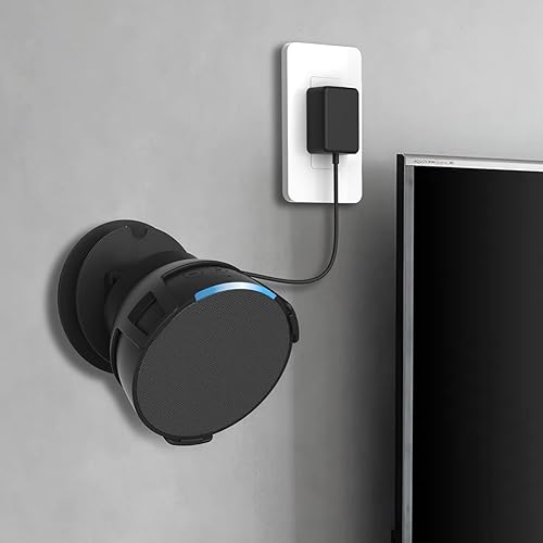 ALINUOYQ Estante de pared para altavoces Echo Pop, soporte para Echo Pop con gestión de cables integrada que ahorra espacio para accesorios de