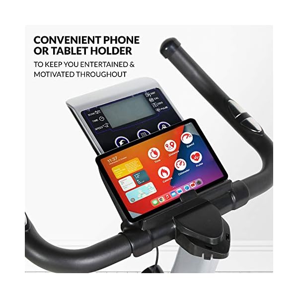 Exercise Bike 13Lbs Flywheel Cycling Exercise Stationary Bikes for users up to 175cm Cardio Indoor Workout Machine Bike Belt Drive Resistance Levels with LCD Digital Monitor & Pulse for Home Gym Lose Weight
