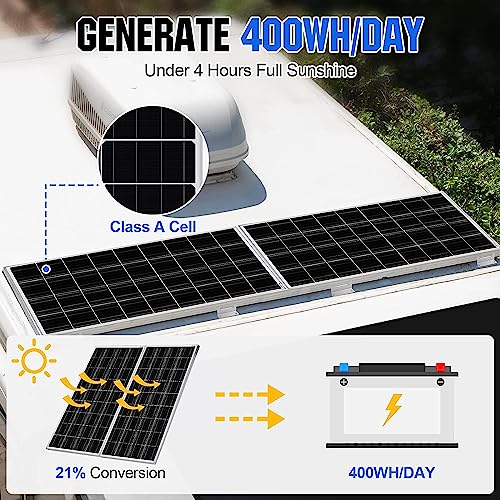 Eco-Worthy 2Pcs 100 Watt Solar Panels 12 Volt Monocrystalline Solar Panel For Rv Marine Boat And Other Off-Grid Applications thumb #7