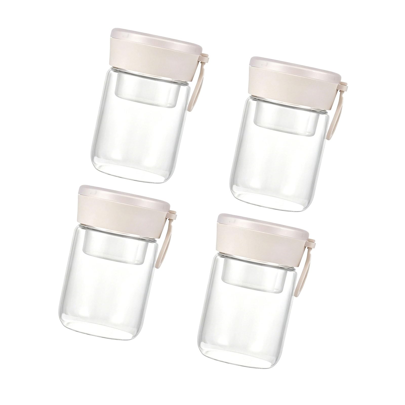 our fave 20Oz Overnight Oat Container with Lid and Spoon Wide Mouth Glass Jars with, Overnight Oat Jar for Salad Yogurts Food Storage Jar with Seal
