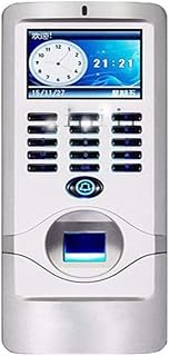 JUJETO Employee Time Clock, Waterproof Fingerprint Access Control for RFID Card Reader TCP/IP Fingerprint Time Attendance Office Punch Clock, Fingerprint Attendance