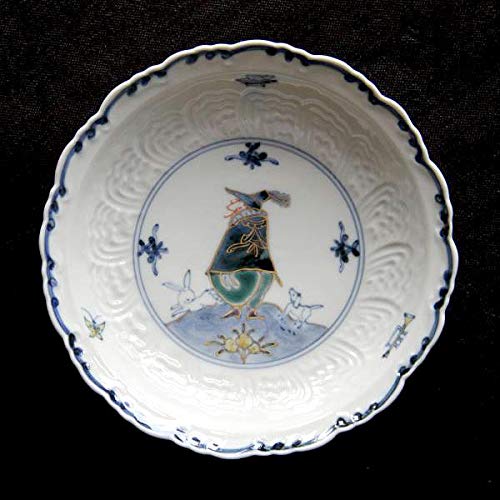 Amazon.co.jp: 山本長左 宮内庁御用達 九谷焼5号ケーキ皿 異邦人