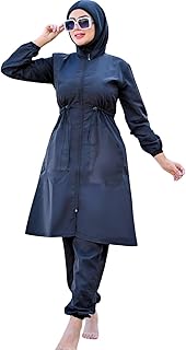 مايوة بوركيني للمحجبات مقاوم للماء لا يصف ولا يشف للنساء - ألوان مختلفة