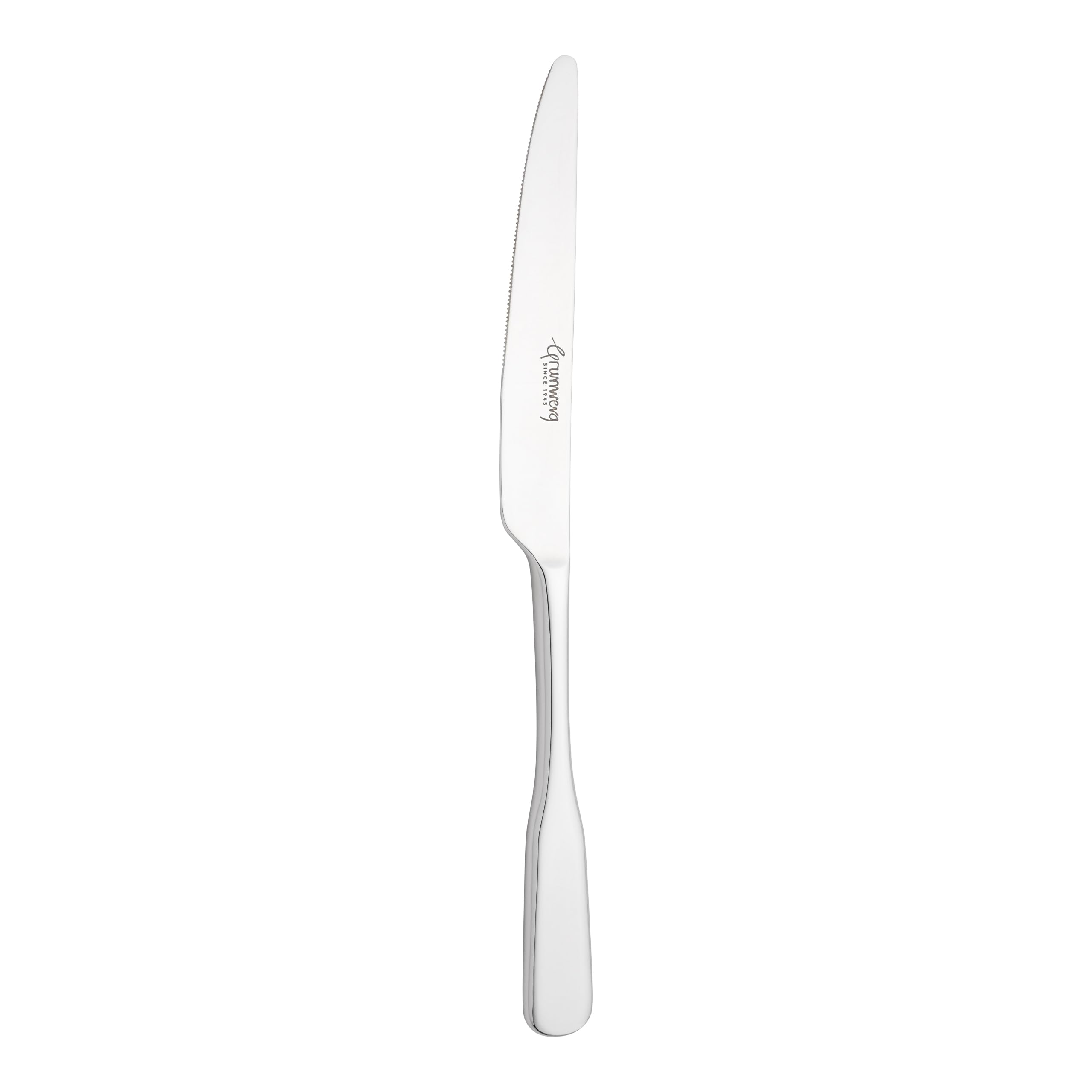 Grunwerg Fiddle Collection Table Knives, 18-10 Stainless Steel, Set of 12